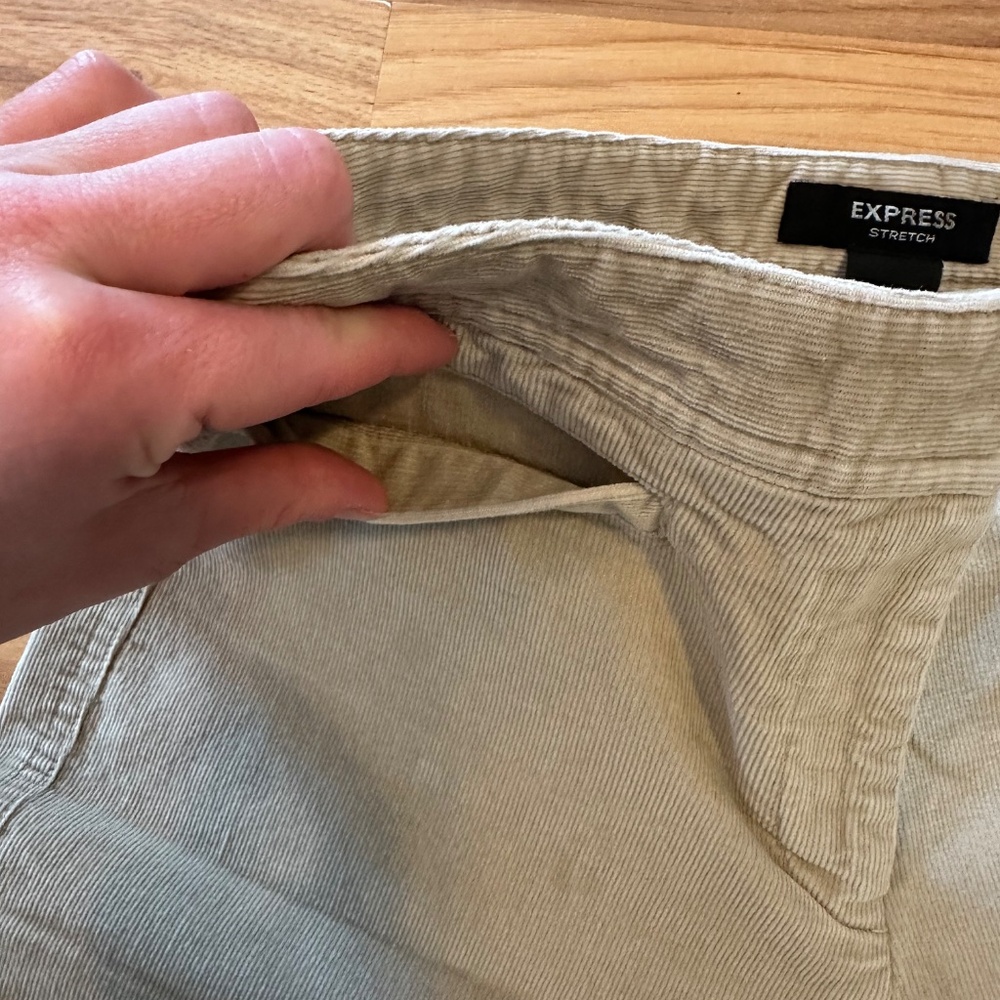 Express Stretch Corduroy Pants - Wide Leg - 7/8R - Picture 11 of 16